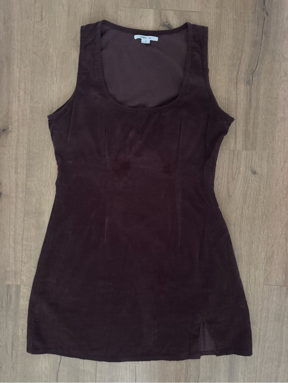 O'Neil Corduroy Scoop Neck Dress - Dark Brown